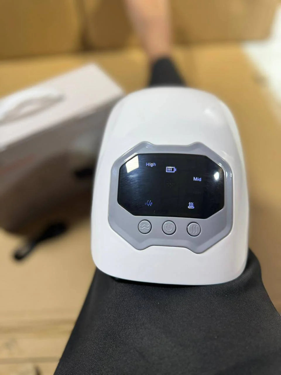 Smart Knee Massager with Heat & Vibration | Cordless Joint Pain Relief