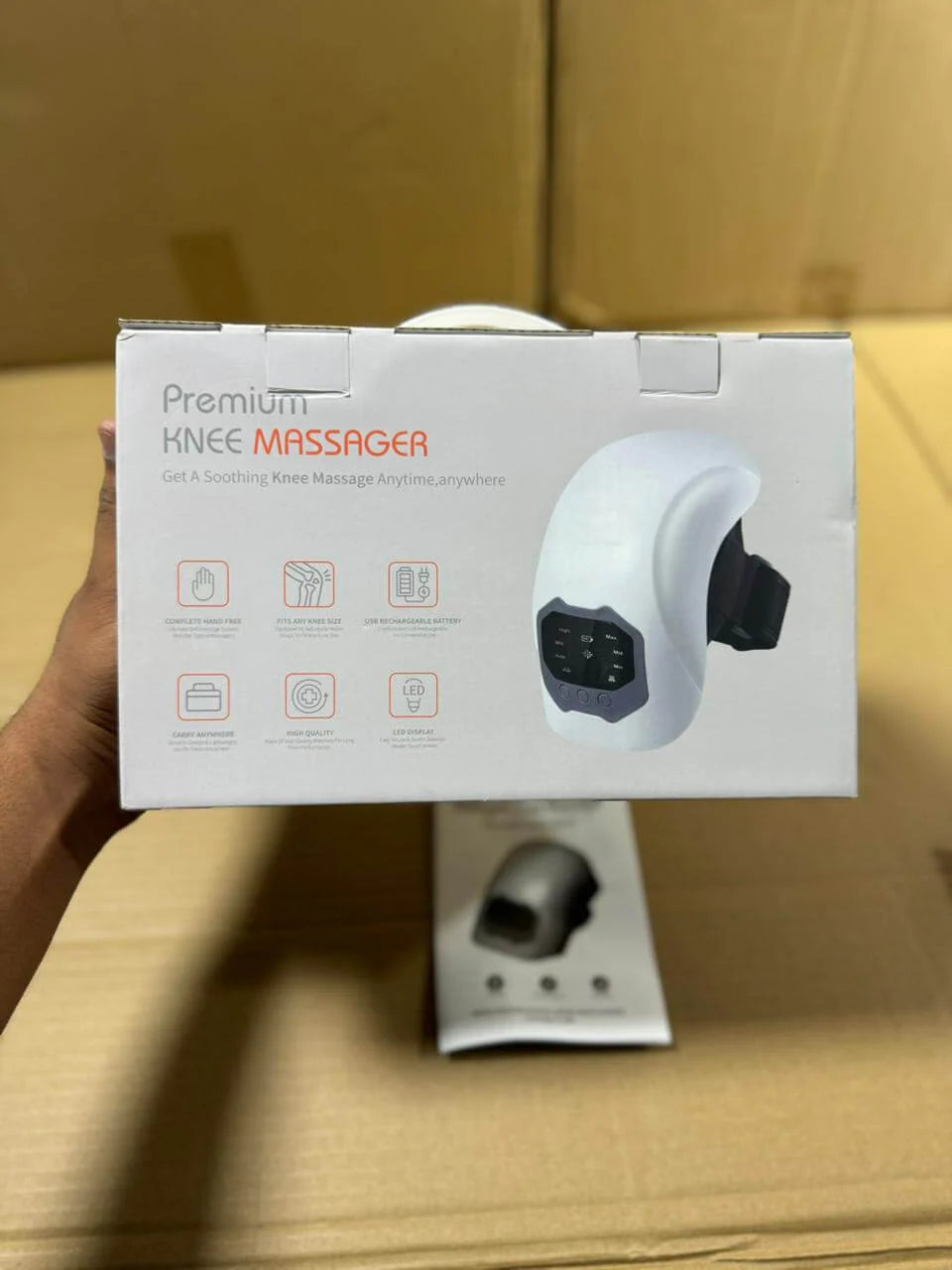 Smart Knee Massager with Heat & Vibration | Cordless Joint Pain Relief