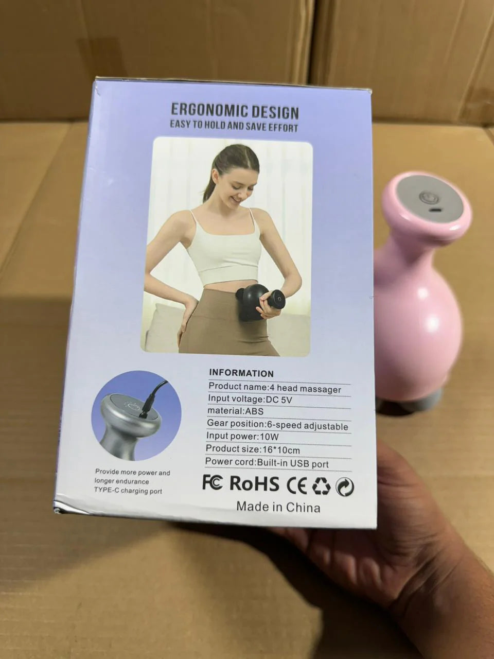 Handheld Deep Tissue Massager | Electric Double Head Percussion Hammer