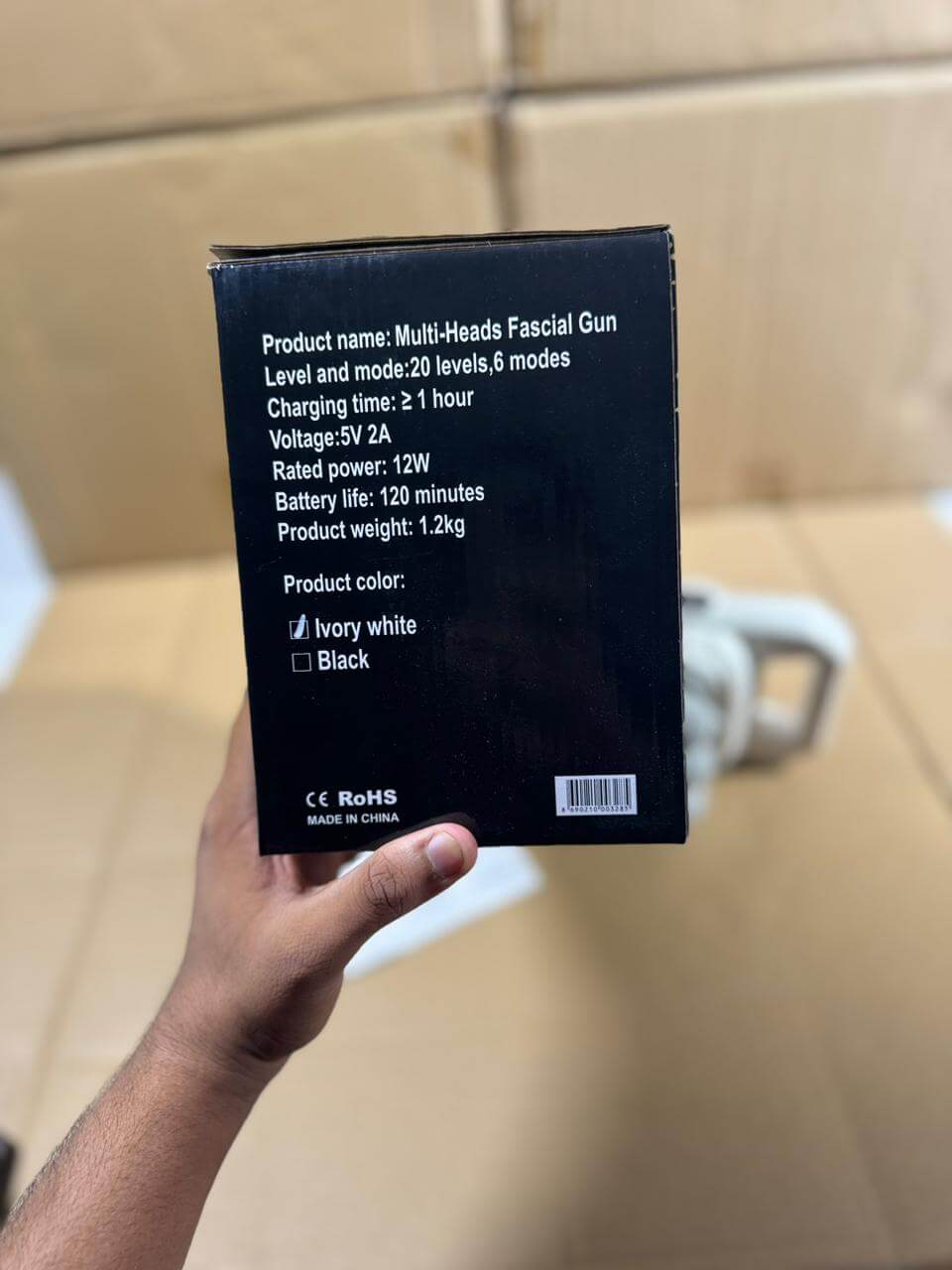 6-Head Fascia Massage Gun | Deep Tissue Muscle Relief for Back & Body