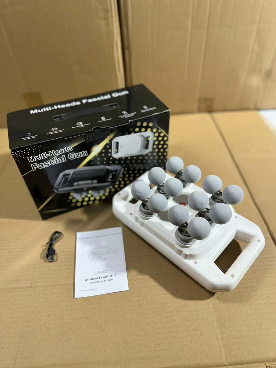 12-Head Deep Tissue Massage Gun | Pain Relief for Back, Neck & Waist