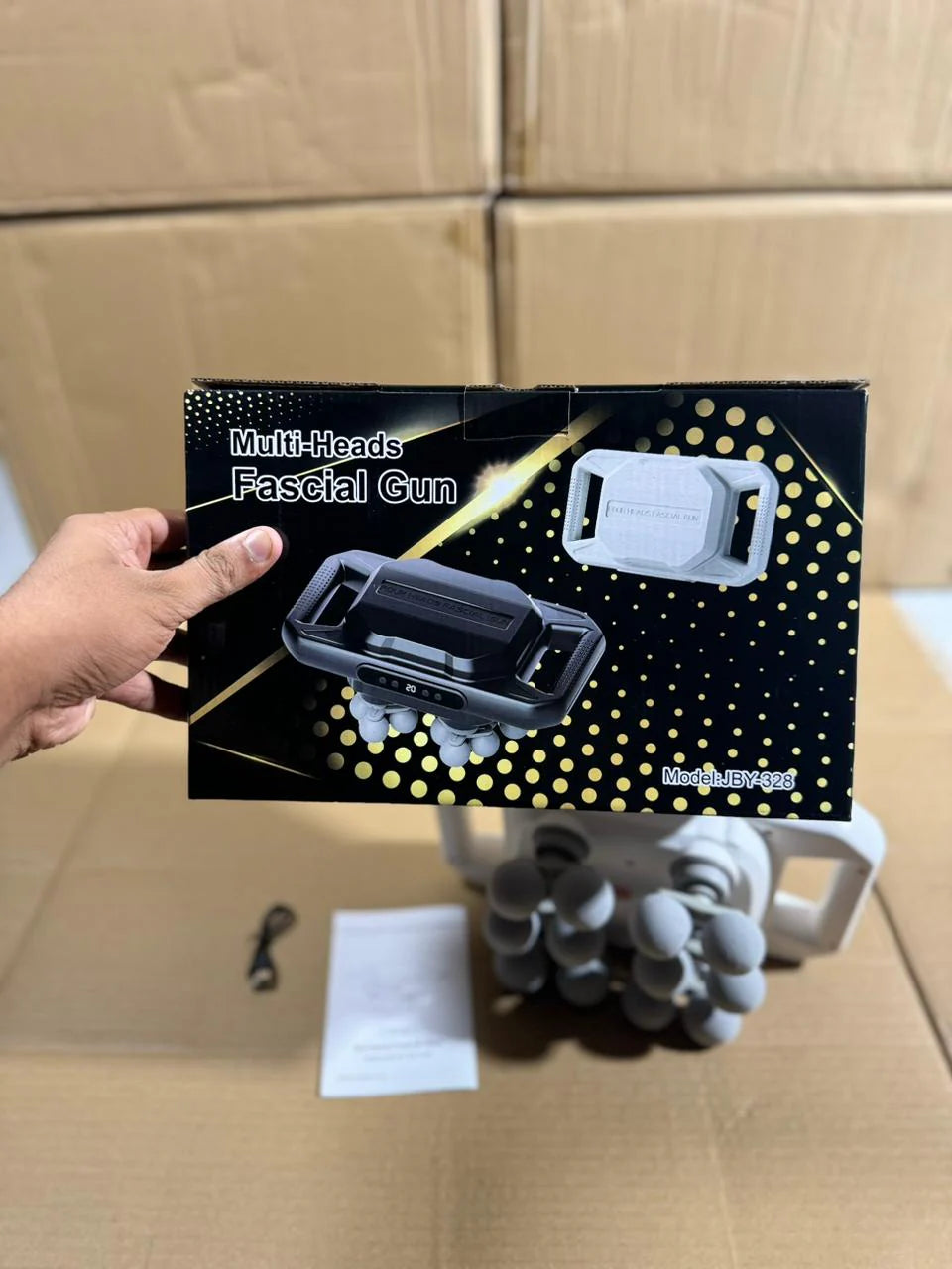 12-Head Deep Tissue Massage Gun | Pain Relief for Back, Neck & Waist