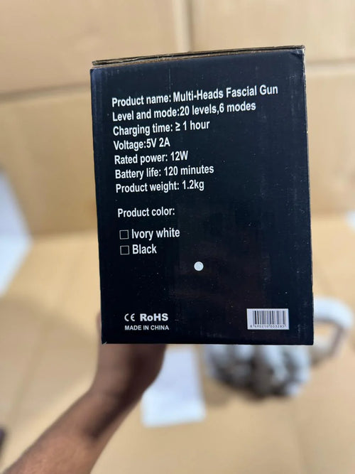 12-Head Deep Tissue Massage Gun | Pain Relief for Back, Neck & Waist