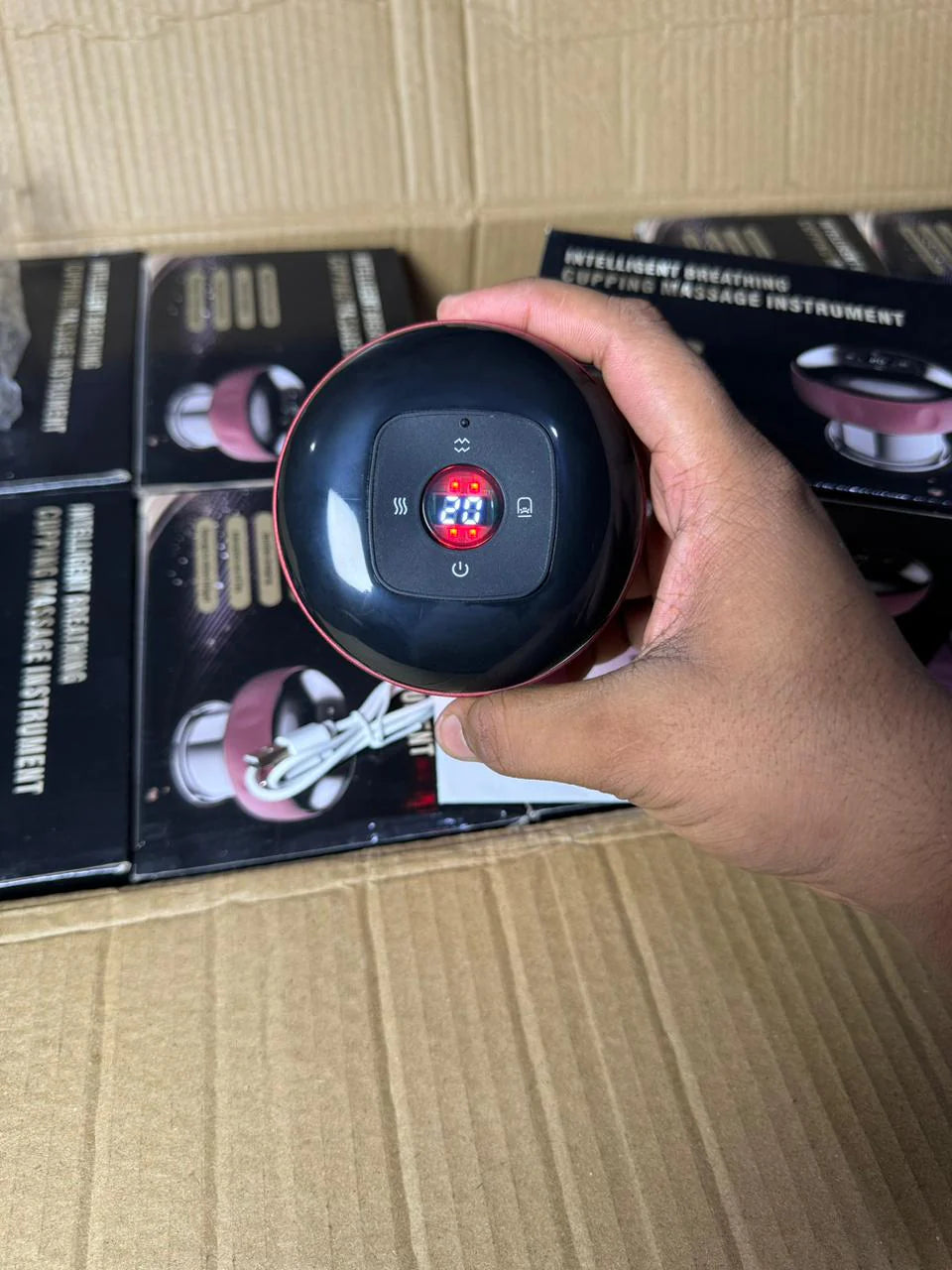 Electric Cupping Massager with Heat | Smart Vacuum Suction Therapy Machine