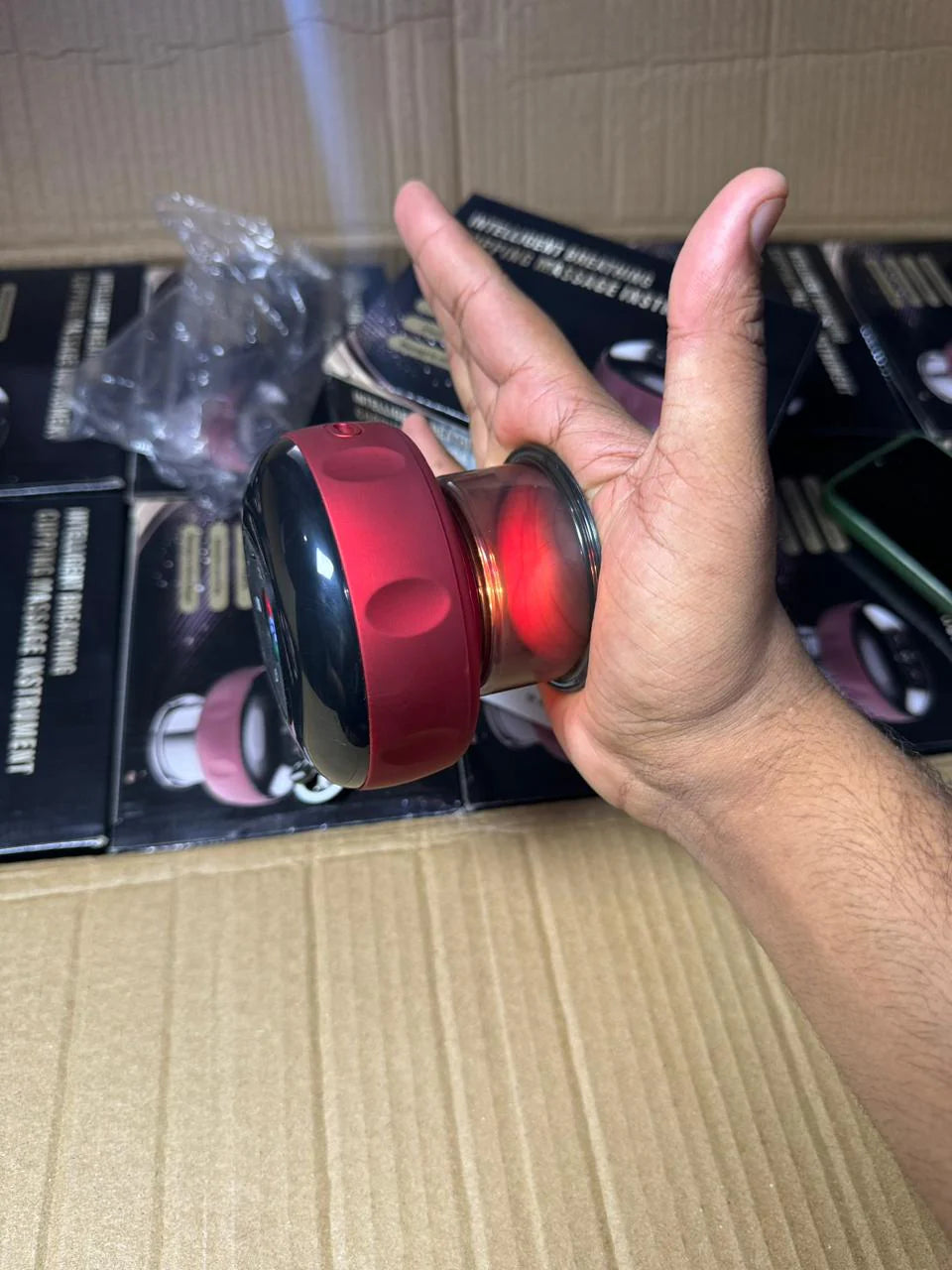 Electric Cupping Massager with Heat | Smart Vacuum Suction Therapy Machine