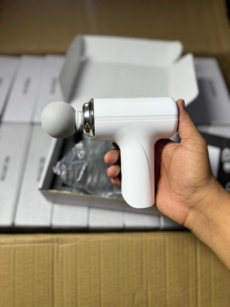 Mini Electric Massage Gun | Portable Wireless Muscle Relaxer (USB Rechargeable)