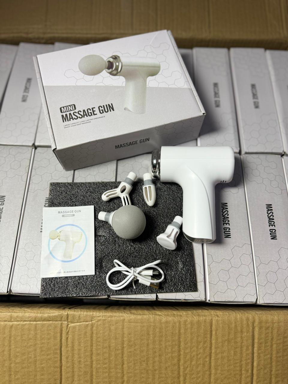 Mini Electric Massage Gun | Portable Wireless Muscle Relaxer (USB Rechargeable)