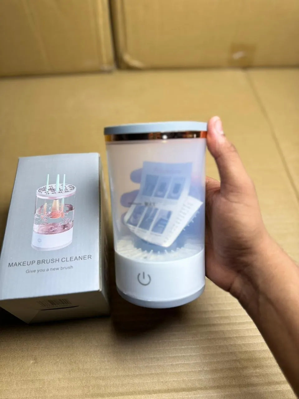 Automatic Electric Makeup Brush Cleaner & Dryer | Instant Wash Tool