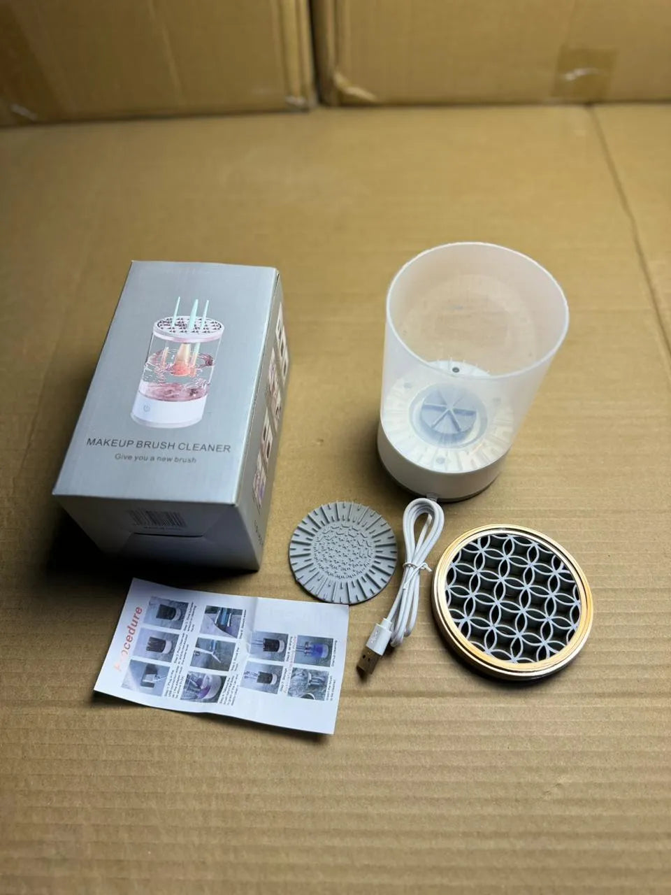 Automatic Electric Makeup Brush Cleaner & Dryer | Instant Wash Tool