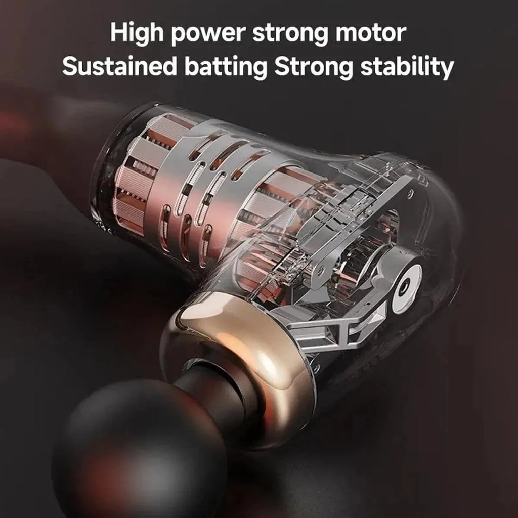 Deep Tissue Massage Gun | Extended Reach for Back, Neck & Shoulders