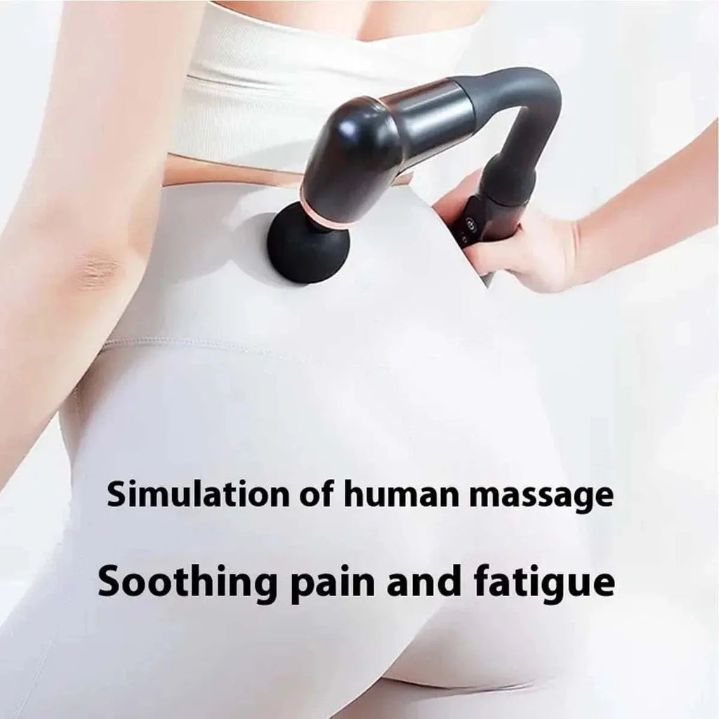 Deep Tissue Massage Gun | Extended Reach for Back, Neck & Shoulders