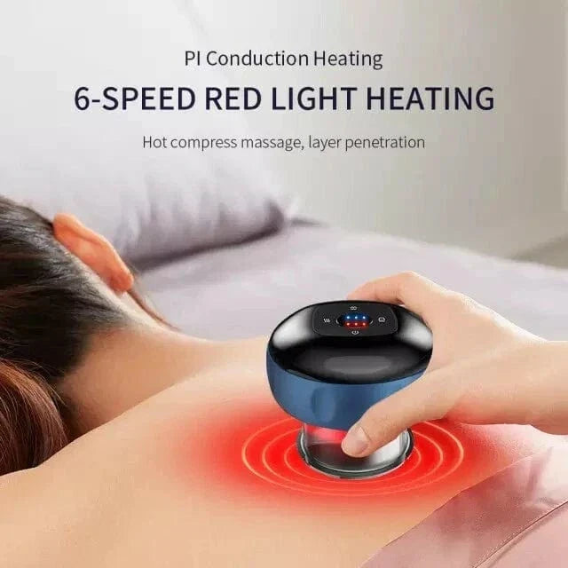 Electric Cupping Massager with Heat | Smart Vacuum Suction Therapy Machine
