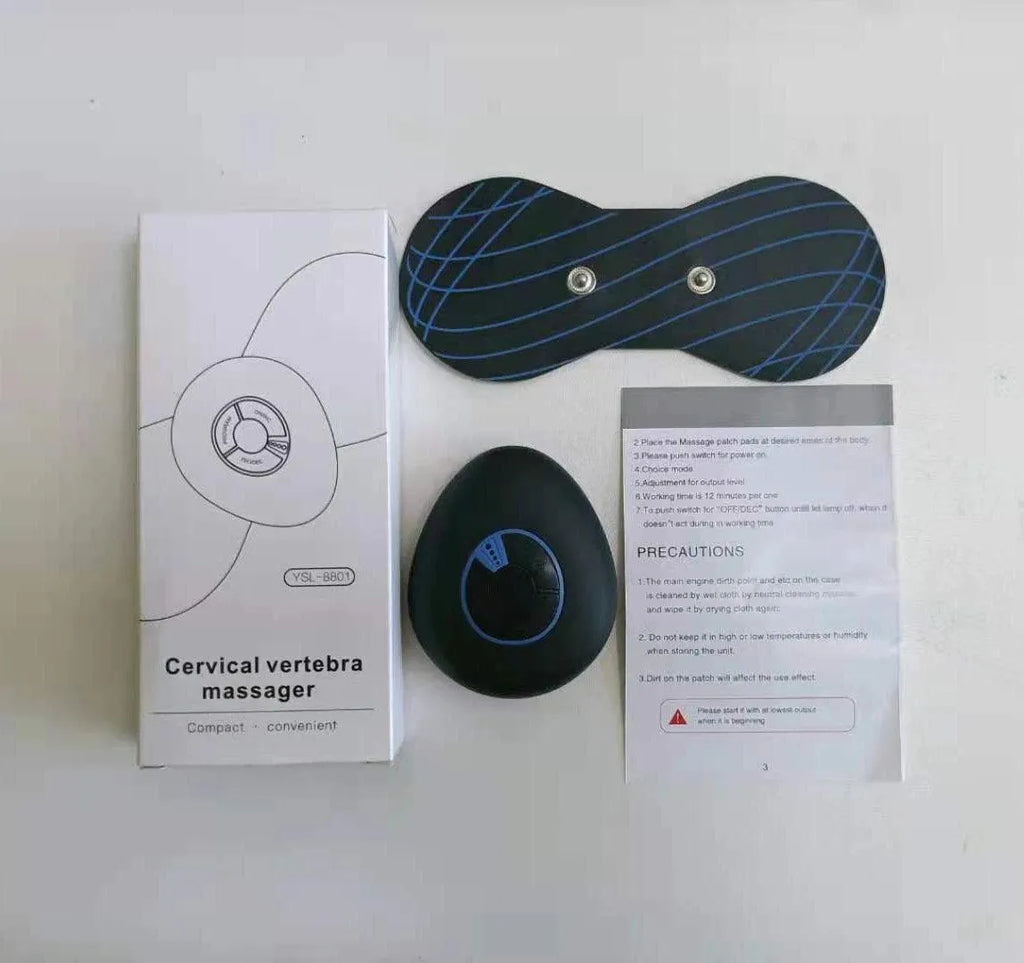 Electric EMS Mini Neck Massager | Portable Butterfly Pain Relief Patch