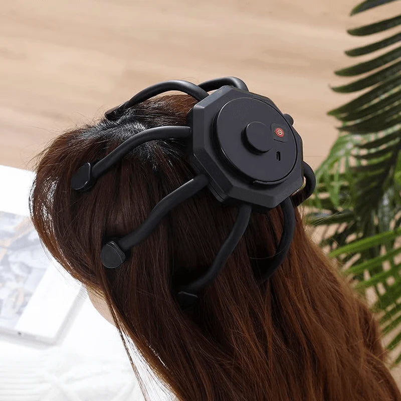 Electric Octopus Scalp Massager | Hands-Free Vibration Head Scratcher