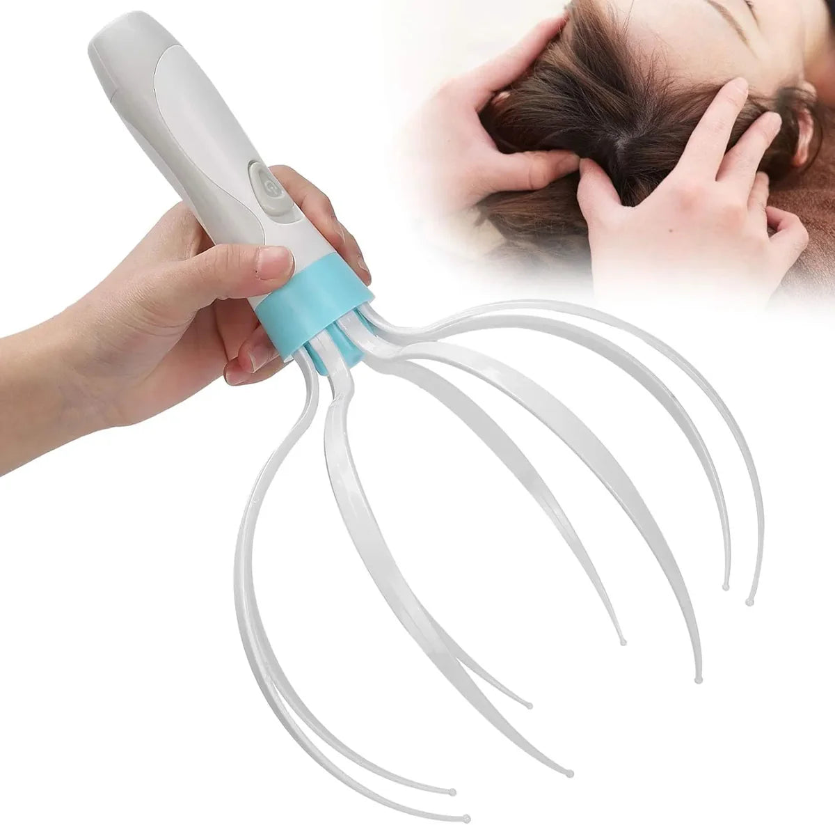 Electric Octopus Scalp Massager | Vibration Head Scratcher for Stress Relief