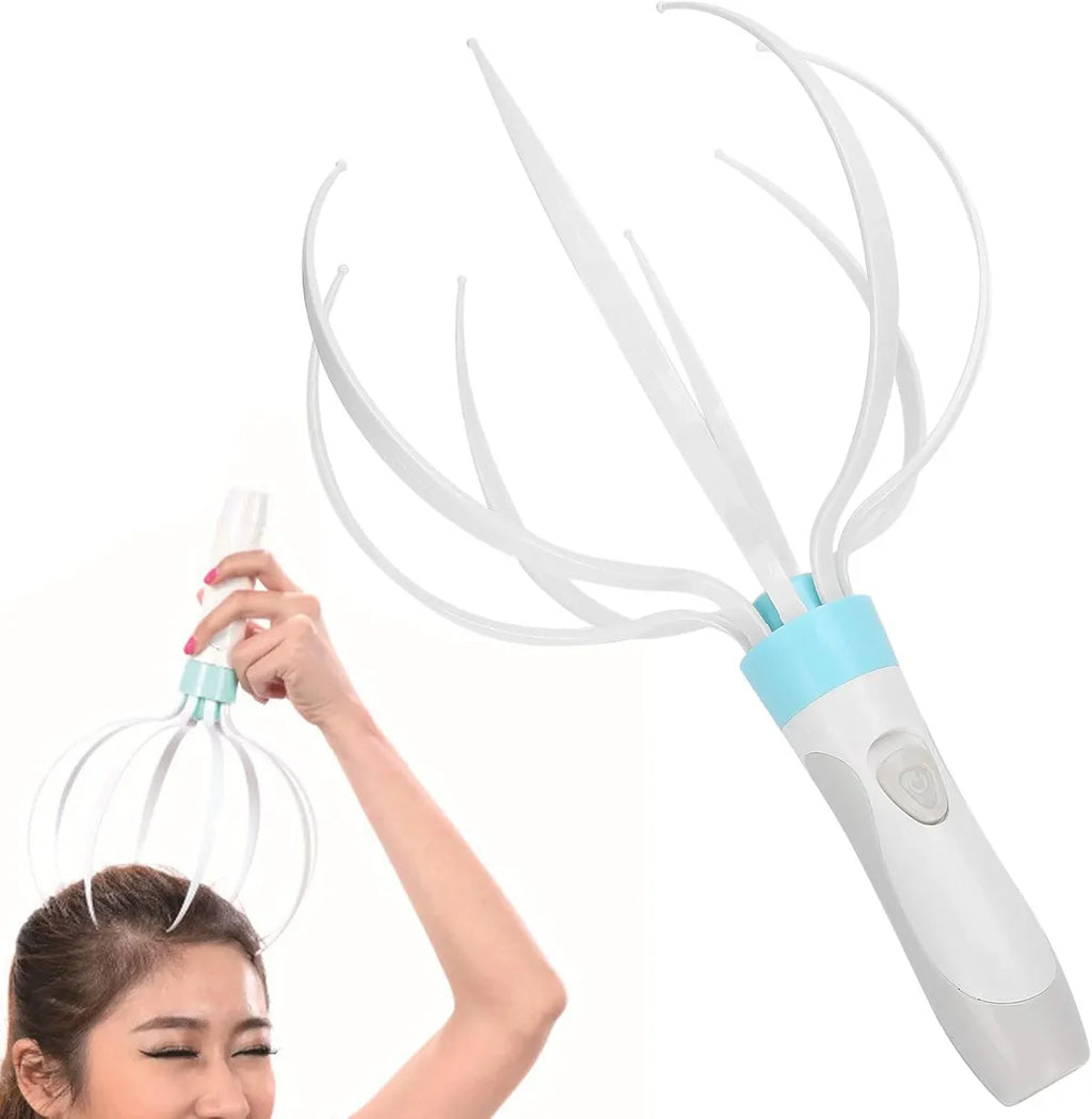 Electric Octopus Scalp Massager | Vibration Head Scratcher for Stress Relief
