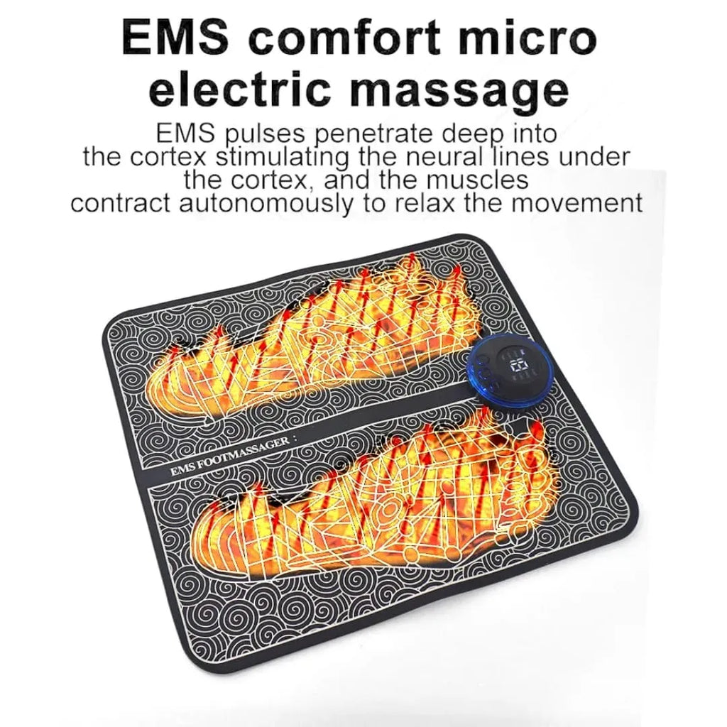 EMS Electric Foot Massager Pad | Leg Circulation Booster & Pain Relief Mat