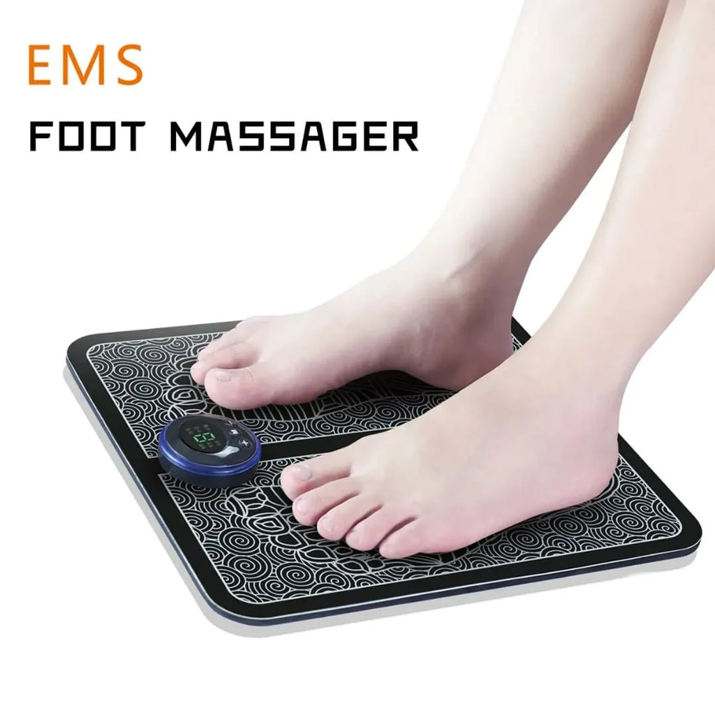 EMS Electric Foot Massager Pad | Leg Circulation Booster & Pain Relief Mat