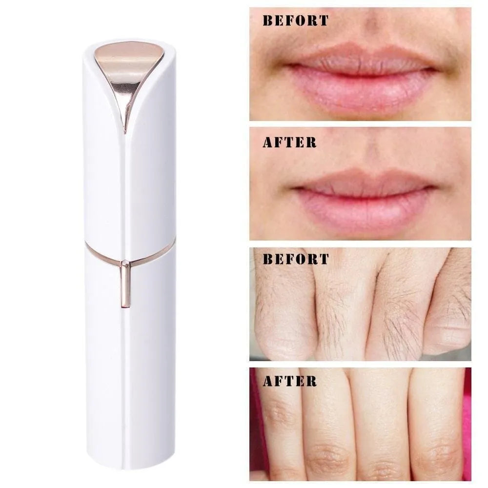Rechargeable Flawless Facial Hair Remover | Painless Electric Lipstick Shaver
