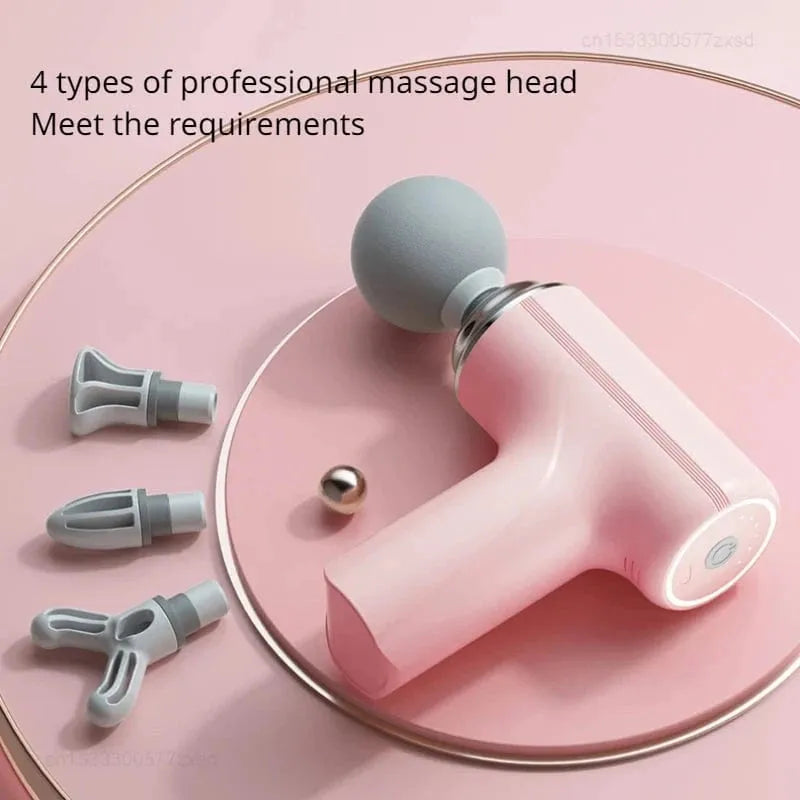 Handheld Deep Tissue Massage Gun | 4 Heads 6 Speeds Muscle Relief