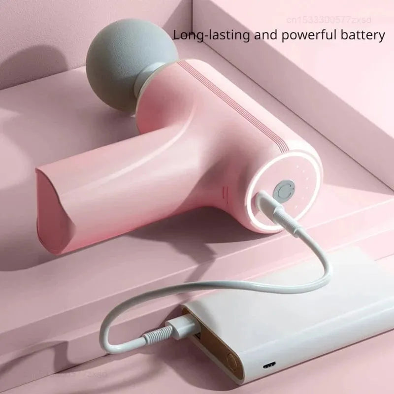 Handheld Deep Tissue Massage Gun | 4 Heads 6 Speeds Muscle Relief