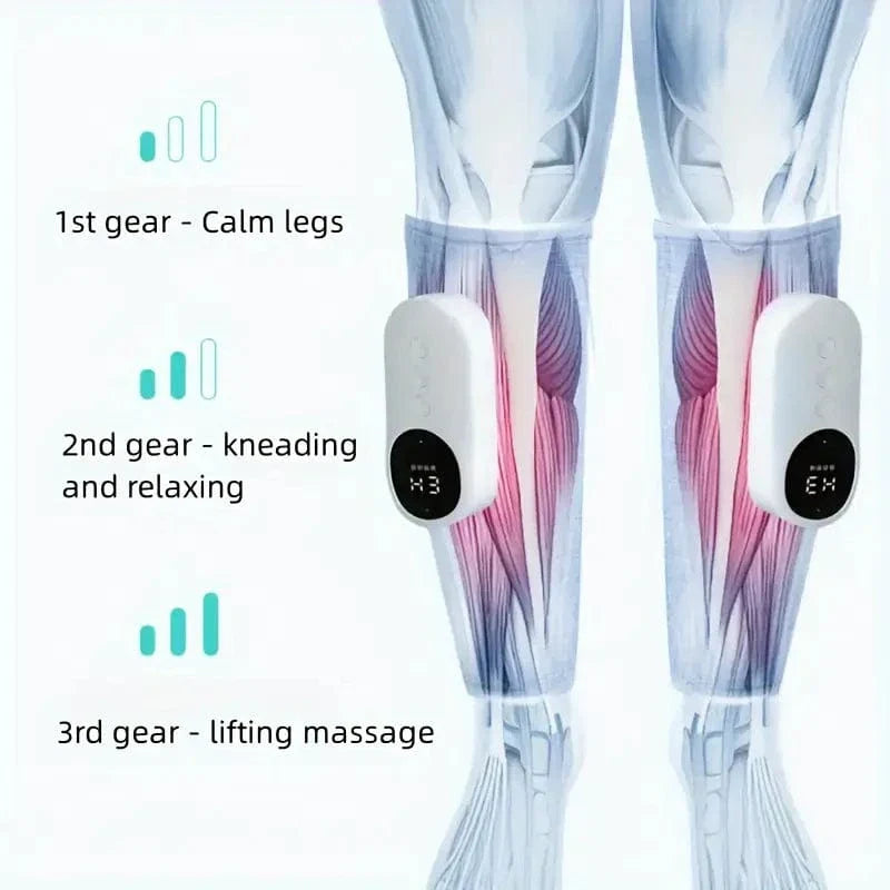Cordless Leg Massager with Heat | Air Compression for Circulation & Varicose Veins